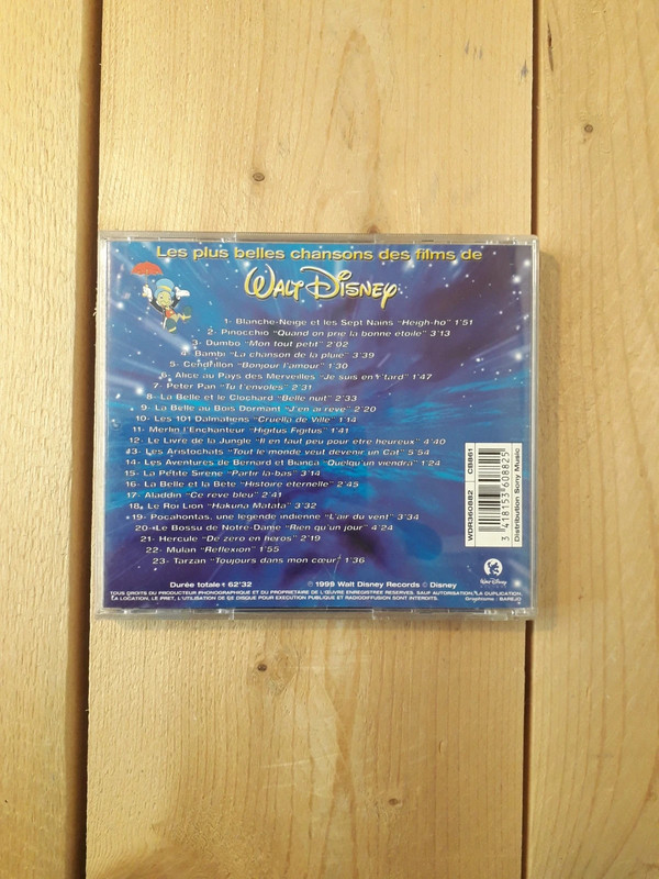 Various CD Les Plus Grandes Chansons Des Films De Walt Disney