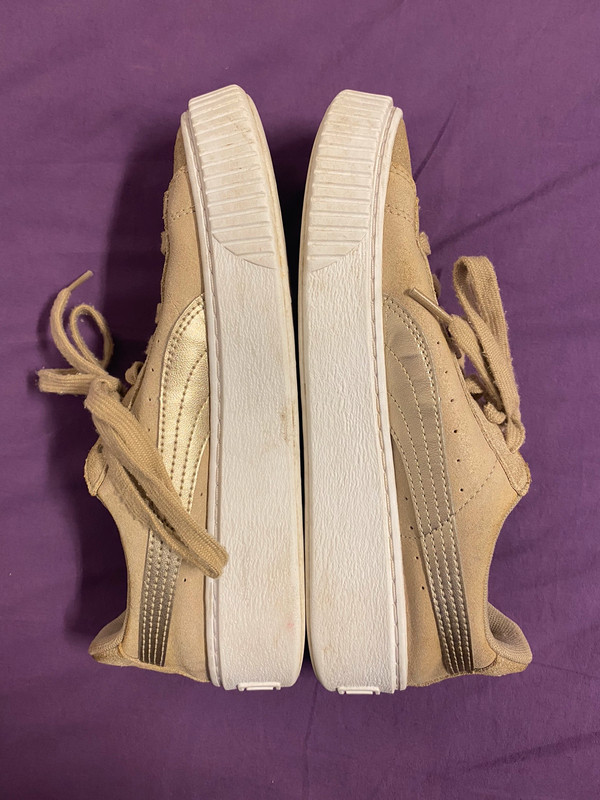 Puma suede femme clearance beige