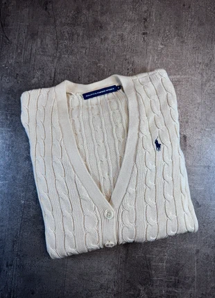 Gilet cardigan torsadé Ralph Lauren, merk: Ralph Lauren, staat: Heel goed, maat: S / 36 / 8, € 59,00, € 62,65 inclusief Kopersbescherming