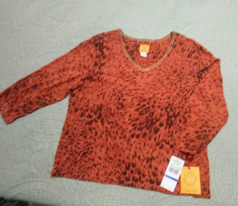 Ruby Red pullover shirt 1