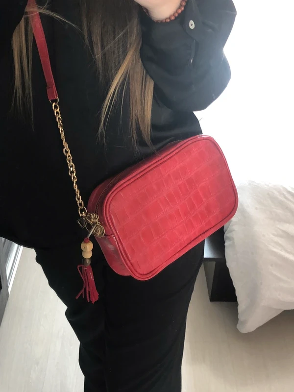 sac à bandoulière rouge - photo numéro 3