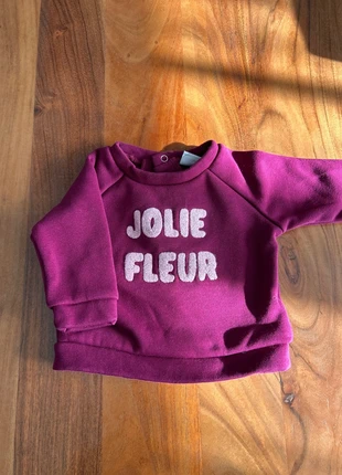 Pull violet, marca: Mots d'enfants, estado: Muito bom, tamanho: 3-6 meses / 62 cm, €3.00, €3.85 inclui Proteção do Comprador