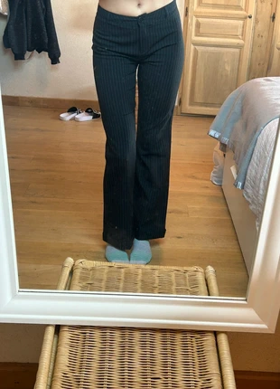 Pantalon noir à rayures blanches – Pimkie, marque: Pimkie, état: Très bon état, taille: S / 36 / 8, 7,00 €, 8,05 € Protection acheteurs incluse