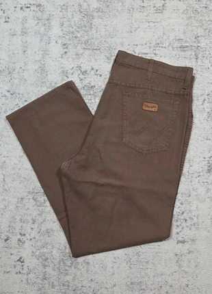 👖 Pantalon Wrangler Texas W40 L32 Marron Coton & Lin Coupe Droite Homme, marke: Wrangler, zustand: Sehr gut, größe: W40 | DE 56, 49,99 €, 53,19 € beinhaltet Vinted-Käuferschutz Pro