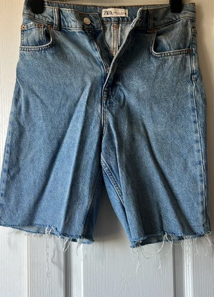 Zara 90s Bermuda Denim Shorts - Size 8 UK, brand: Zara, condition: Very good, size: S, £5.00, £5.95 includes Buyer Protection