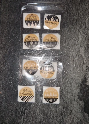 40 kleine christmas stickers, merk: Stickers, staat: Nieuw zonder prijskaartje, € 2,00, € 2,80 inclusief Kopersbescherming