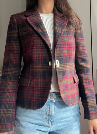 Blazer a quadri rosso Love Moschino, marque: Love Moschino, état: Très bon état, taille: M / 38 / 10, 60,00 €, 63,70 € Protection acheteurs incluse