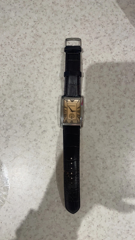 Emporio Armani Leather strap watch Vinted