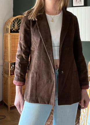 Veste vintage en velours cotelé marron, marque: Vintage Dressing, état: Très bon état, taille: S / 36 / 8, 24,00 €, 25,90 € Protection acheteurs (Pro) incluse