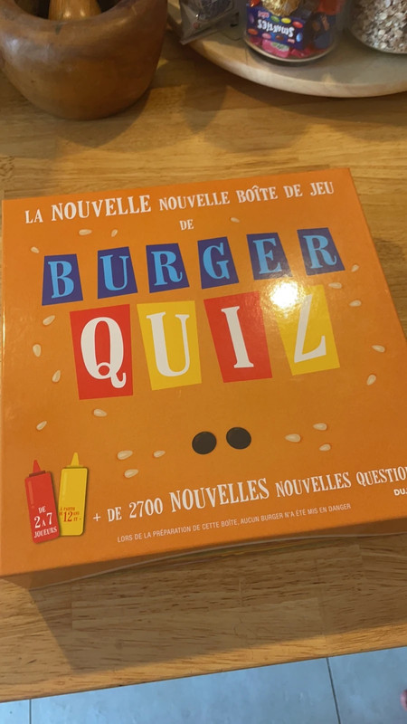 Burger Quiz : la nouvelle nouvelle boîte de jeu