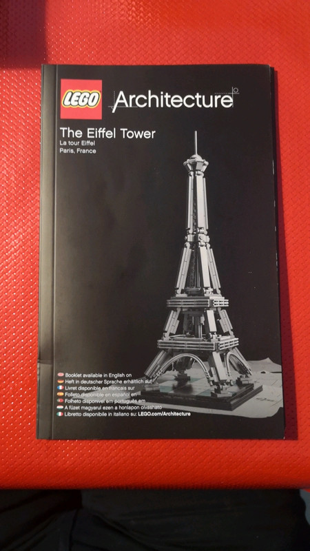 Set Lego Architecture 21019 La Tour Eiffel / Eiffel Tower