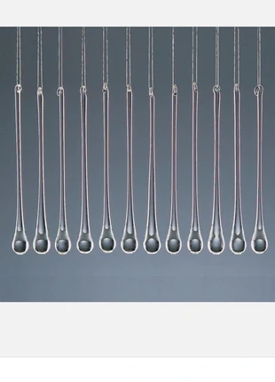 Premier 11cm set of 12 glass clear drops Christmas decorator, brand: Premier, condition: New with tags, £4.00, £4.90 includes Buyer Protection