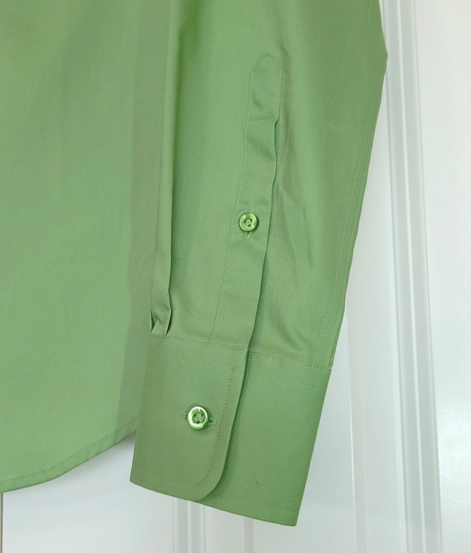 Lady Hathaway Light Green Button Work Dress Shirt Size Women's Small 4