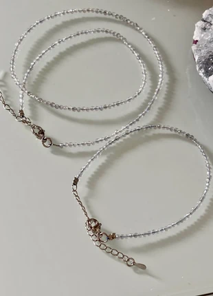 Parure fine en labradorite naturelle – collier & bracelet perles de 2 mm, marca: labradorite, estado: Nuevo sin etiquetas, 17,99 €, 19,59 € Protección al comprador incluida