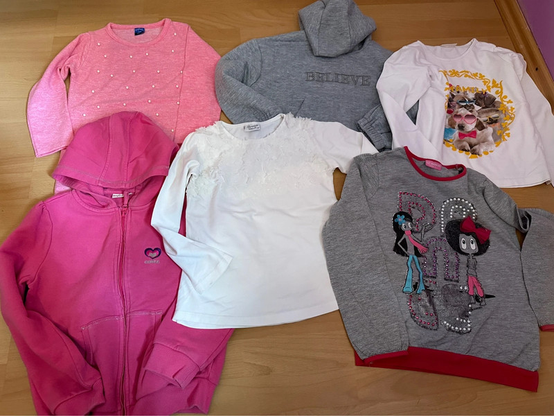 Kinder Mädchen langarmshirts  set 1