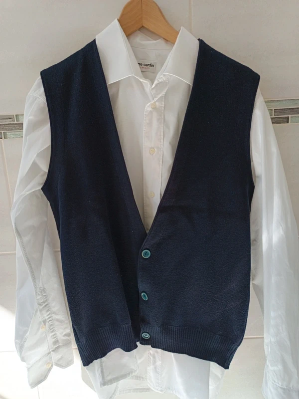 Gilet cardigan sans manches Jean Dessès Paris t.M/L
