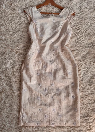 Robe vintage blanche avec fleurs blanches – Élégante et intemporelle, brand: Vintage Dressing, condition: Very good, size: S / 36 / 8, €5.00, €5.95 includes Buyer Protection