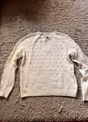 Jersey Blanco Pompones Pimkie, marque: Pimkie, état: Neuf sans étiquette, taille: S / 36 / 8, 6,00 €, 7,00 € Protection acheteurs incluse