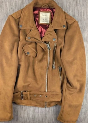 Veste Pull&Bear biker suédine marron M, brand: Pull & Bear, condition: Very good, size: M / 38 / 10, €16.00, €17.50 includes Buyer Protection