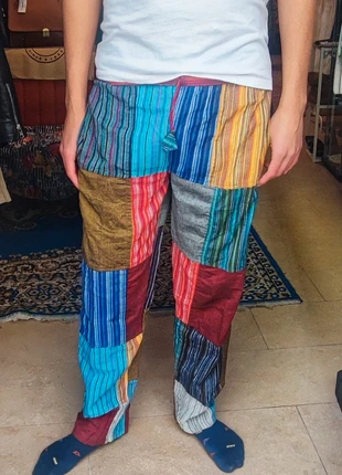Pantalon Festival Hippie Nepal, marca: Patchwork, estado: Muito bom, tamanho: L, €22.00, €23.80 inclui Proteção do Comprador