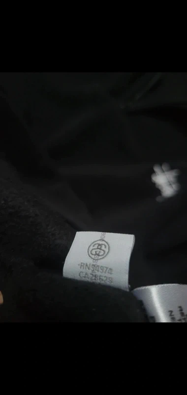 Pull gilet sweat veste stussy noir polaire S - photo numéro 9