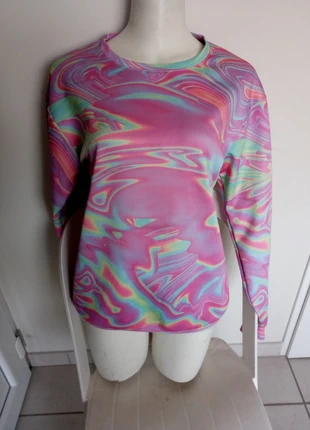 Pull léger psychédélique, condition: New without tags, size: M / 38 / 10, €13.00, €14.35 includes Buyer Protection