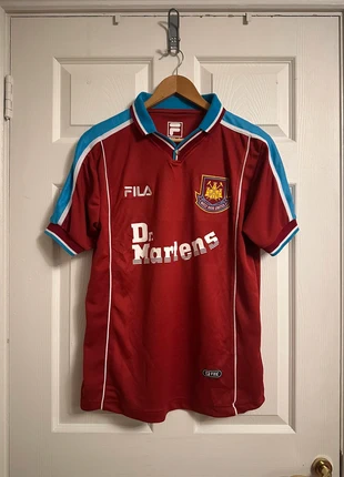 West Ham United 1999/2000 Home Shirt Dr. Martens, brand: FILA, condition: New without tags, size: L, €25.00, €26.95 includes Buyer Protection