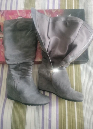 Botas altas ante gris, marca: Clarks, estado: Muito bom, tamanho: 38.5, €20.00, €21.70 inclui Proteção do Comprador