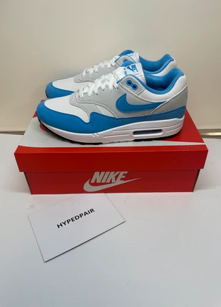 Nike Air Max 1 University Blue 42,5, merk: Nike, staat: Nieuw met prijskaartje, maat: 44.5, € 169,00, € 178,15 inclusief Kopersbescherming Pro