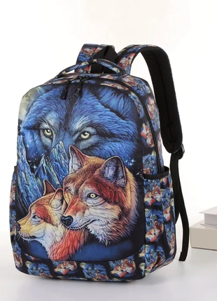 Wolf Men Women Backpacks School Bag College Girl Backpack Luxury Shoulder Travel Bags Unisex, brand: Unbranded, condition: New with tags, £12.99, £14.33 includes Buyer Protection