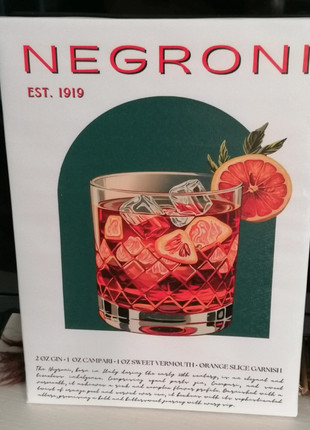 Canvas Negroni 26x36 cm stile vintage, marca: Nessun Brand, estado: Novo sem etiquetas, €8.00, €9.10 inclui Proteção do Comprador