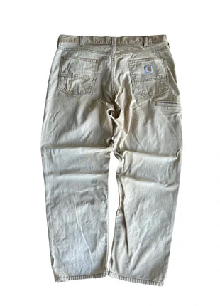 Men’s Vintage Crème/ Beige Carhartt Carpenter Work Trousers W38 L30, brand: Carhartt, condition: Very good, size: W38, £30.00, £32.20 includes Buyer Protection
