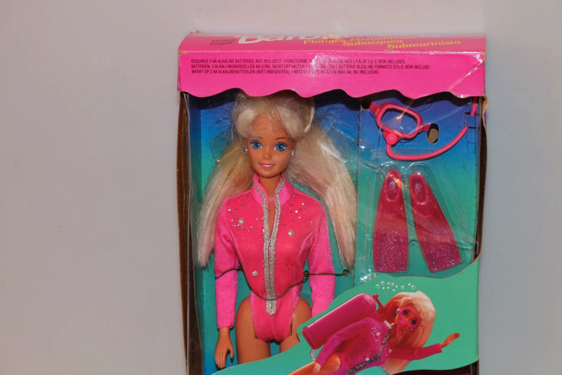 Barbie Swim 'n Dive Barbie Doll 1993 Mattel No 11505 With Swim