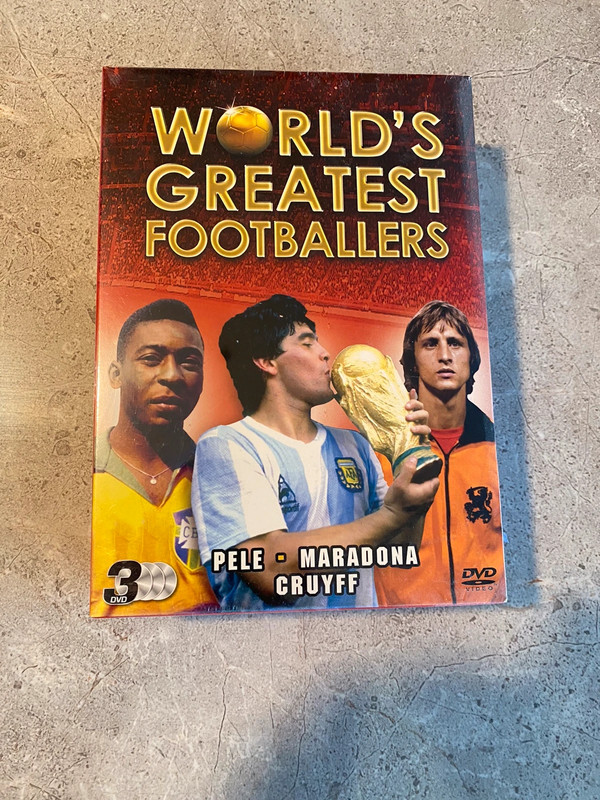 Worlds Greatest Footballers Pele Maradona & Cruyff 3 DVD