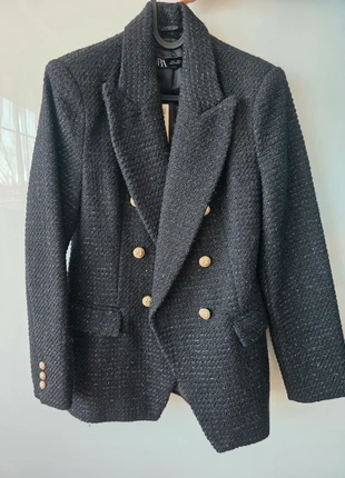 Blazer zara tweed negra talla s, merk: Zara, staat: Nieuw met prijskaartje, maat: S / 36 / 8, € 40,00, € 42,70 inclusief Kopersbescherming