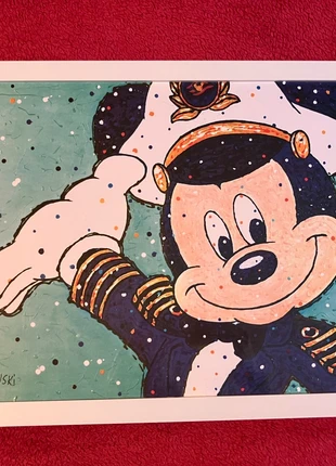 Tableau Disney Cruise Line – 25e Anniversaire – Mickey Capitaine (avec certificat d’authenticité), marca: Disney, estado: Nuevo con etiquetas, 50,00 €, 53,20 € Protección al comprador incluida