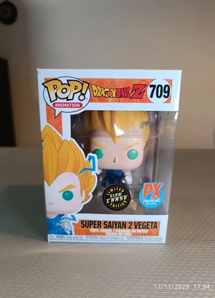 Funko POP Super Saiyan 2 Vegeta Chase 709, marca: Funko, estado: Muy bueno, tamaño: Prematuro, máx. 44 cm, 35,00 €, 37,45 € Protección al comprador incluida