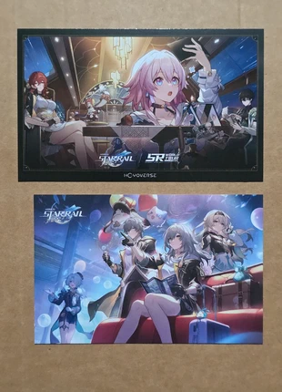Lot de 2 cartes postales honkai star rail, condition: Very good, €5.00, €5.95 includes Buyer Protection