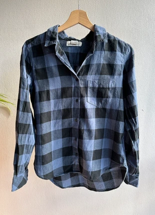 👕 Très jolie chemise à carreaux bleu & noir – Label of Graded 👕, marque: Label of graded, état: Très bon état, taille: XS / 34 / 6, 4,00 €, 4,90 € Protection acheteurs incluse