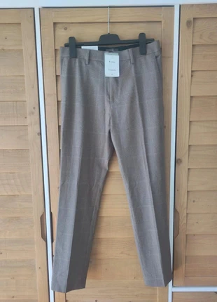 👖 Pantalon femme H&M – T.40 – prince de Galles marron/taupe – neuf étiqueté, marque: H&M, état: Neuf avec étiquette, taille: L / 40 / 12, 15,00 €, 16,45 € Protection acheteurs incluse