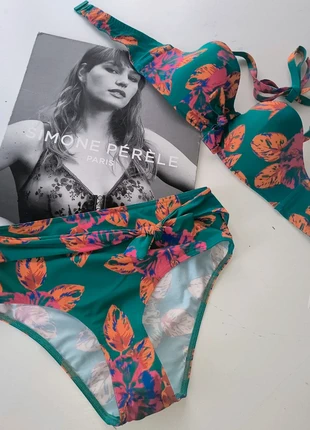 Simone Pérèle Bikini bandeau floral – vert tropical – 75B, marque: Simone Pérèle, état: Neuf avec étiquette, taille: M / 38 / 10, 69,00 €, 73,15 € Protection acheteurs (Pro) incluse