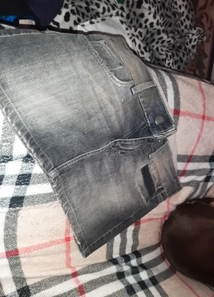 Minigonna jeans grigio, merk: bif denim, staat: Heel goed, maat: S / 36 / 8, € 4,00, € 4,90 inclusief Kopersbescherming