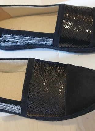 espadrille Modesty (cuir suédé avec pailettes et broderie) Geox Fr38, brand: Geox, condition: New with tags, size: 38, €52.00, €55.30 includes Buyer Protection