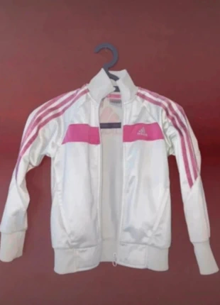 Veste Adidas blanche et rose - T8ans, marca: adidas, estado: Muito bom, tamanho: 8 anos / 128 cm, €10.00, €11.20 inclui Proteção do Comprador