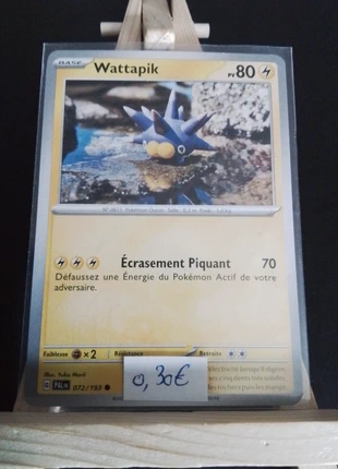 Carte Pokémon Wattapik 72/193 , marca: Pokémon, estado: Muito bom, €1.00, €1.75 inclui Proteção do Comprador Pro