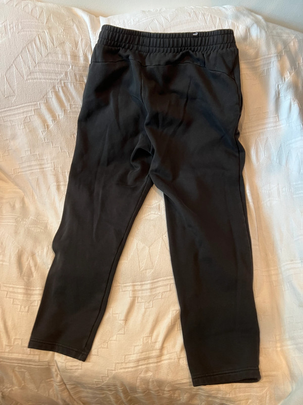 Puma Black Straight Ankle Sweatpants Mens L 3