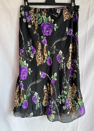 Saia Midi Verão Florida Vintage, marca: Vintage Dressing, estado: Muito bom, tamanho: M / 38 / 10, €5.00, €5.95 inclui Proteção do Comprador