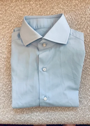 Chemise bleu T40 - Oriali Firenze, merk: ORIALI FIRENZE, staat: Heel goed, maat: 40 cm, € 40,00, € 42,70 inclusief Kopersbescherming