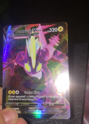 V MAX toxtricity, brand: Pokémon, condition: Very good, size: One size, €5.00, €5.95 includes Buyer Protection
