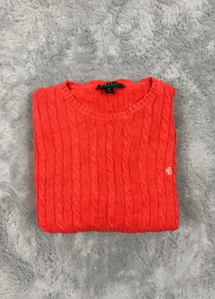 Pull sweat torsadé Ralph Lauren orange femme taille L logo brodé, marca: Lauren Ralph Lauren, estado: Muy bueno, tamaño: L / 40 / 12, 26,00 €, 28,00 € Protección al comprador incluida